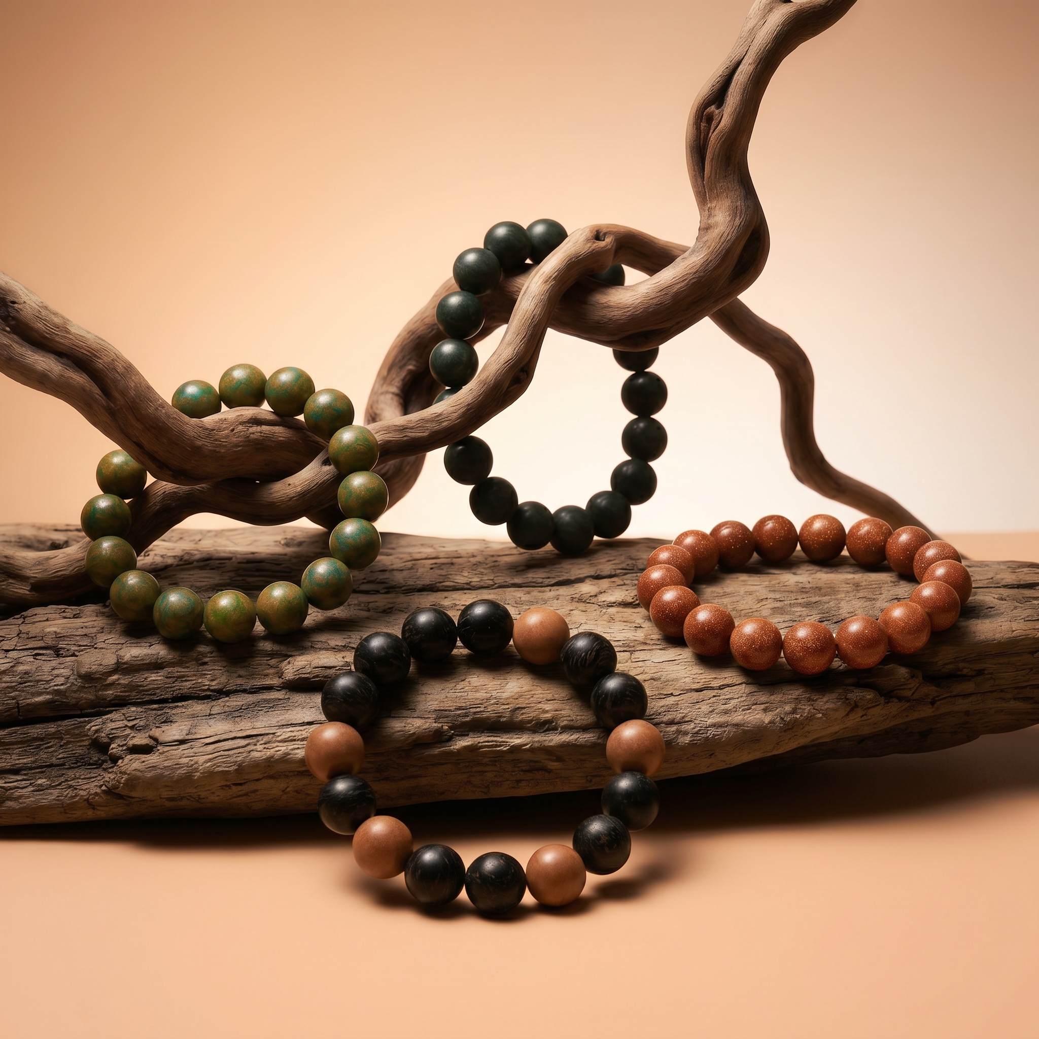 Scent Circle Duftperlen-Armband aus Holz und Harz